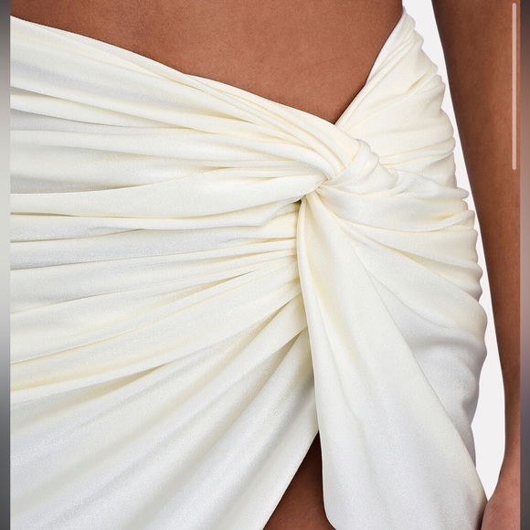 NWT Boabab White Mia Mini Pareo Skirt Sarong Size Small - Picture 4 of 5